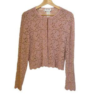 Connected Pink Lace Cardigan
